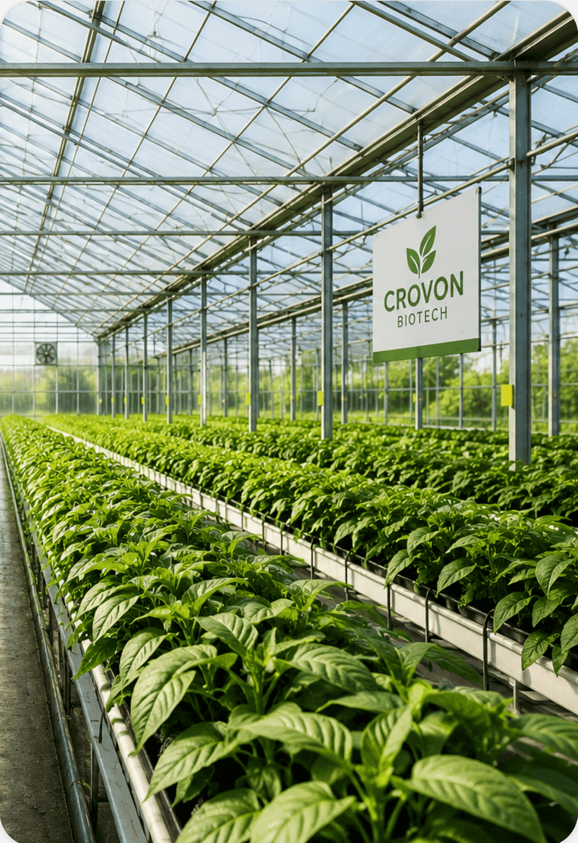 Modern High-Tech Greenhouse Cultivation